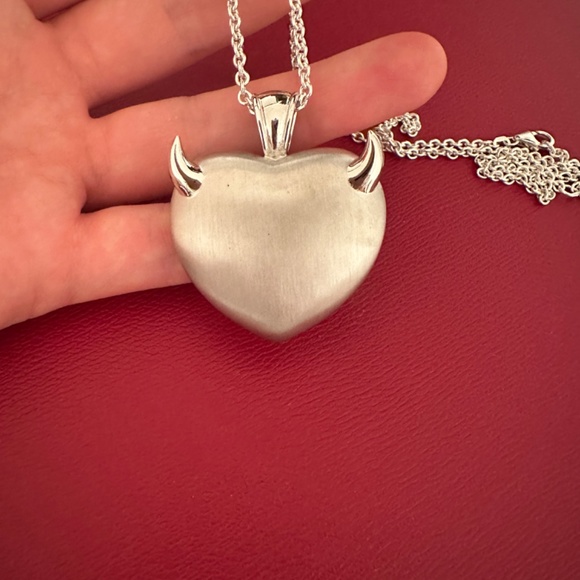 Theo Fennell Devil Heart Pendant Necklace - Picture 2 of 3